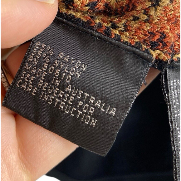 Vintage Kasper Knit Sweater Tank Top 90s Geometric Dark Academia Old Money 10 - Picture 7 of 10